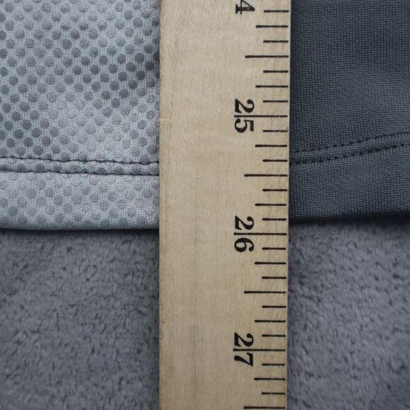 Saucony Jacket Mens Small Gray Orange Running Workout 1/4 Zip Coat Sweater Run - Picture 4 of 16